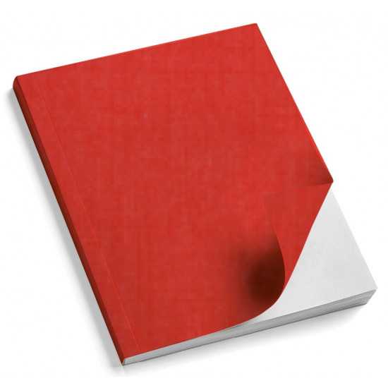 Copertina morbida Sirio Rosso in similpelle telata effetto tessuto con finitura opaca