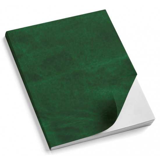 Copertina morbida Antique Verde in similpelle effetto anticato con venature visibili