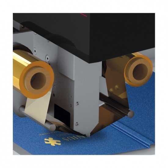 Ribbon foil oro in utilizzo su Foil Printer