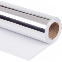 Rotolo foil argento metallizzato per termopressa – larghezza 300 mm