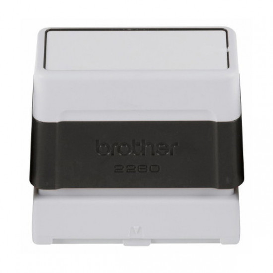 Timbro Brother 22x60 mm nero preinchiostrato vista frontale