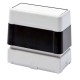 Timbro Brother 22x60 mm nero con impugnatura, formato medio per dati aziendali completi