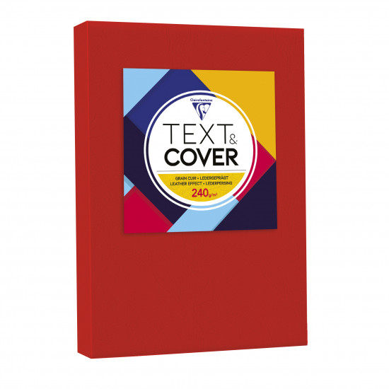 Clairefontaine Grain Cuir Rosso