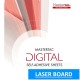 Mastertac High Gloss Laser Board HS confezione 50 fogli cartoncino adesivo bianco lucido per stampanti laser