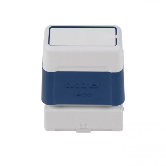 Timbro Brother 14x38 mm blu preinchiostrato vista frontale