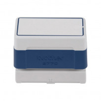 Timbro Brother 27x70 mm blu preinchiostrato vista frontale