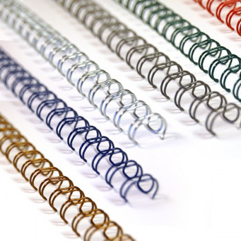 100 Spirali Rilegatura 9,5mm - Passo 4:1, Bianche - Per 50 Fogli A4 - Foto 9