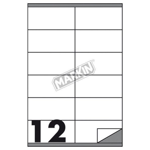 Etichette Per Stampante MARKIN 210A407 - Bianco, 47.5x35 Mm, Per Ufficio E Organizzazione